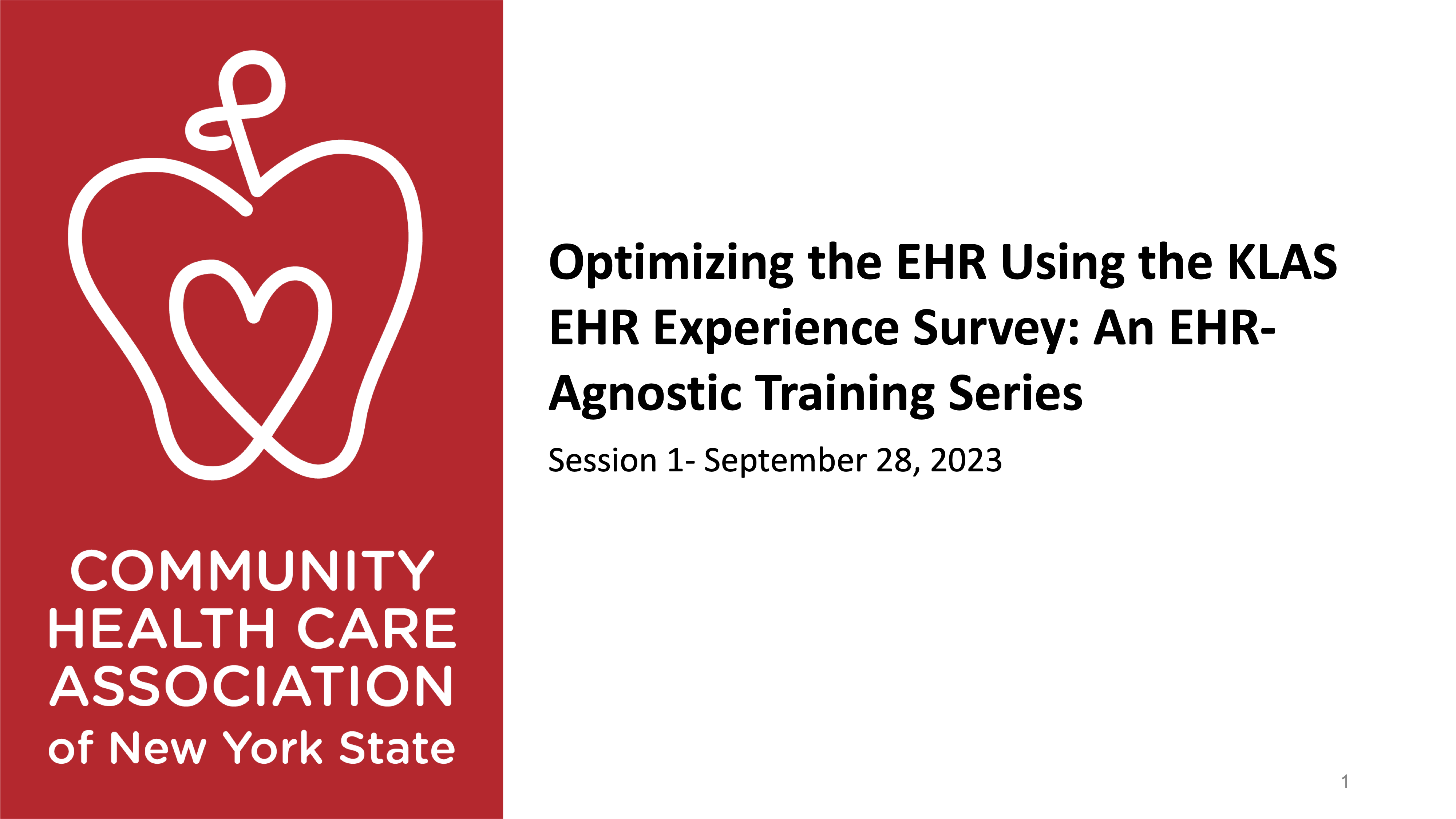 Optimizing the EHR Using the KLAS EHR Experience Survey: An EHR- Agnostic Training Series