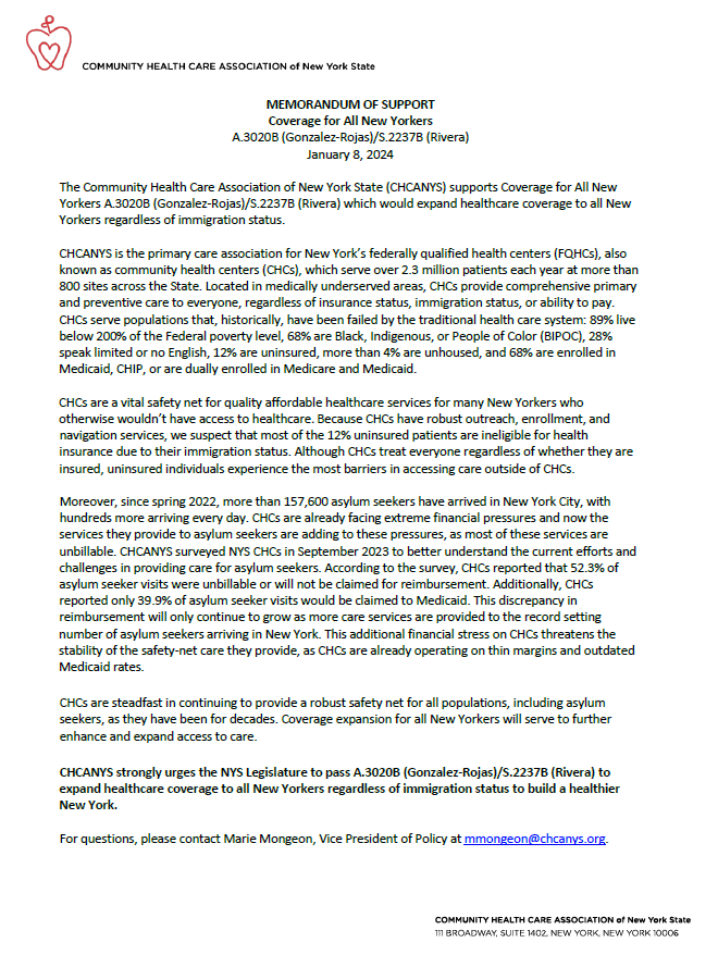 Digital Library Community Health Care Association of New York State