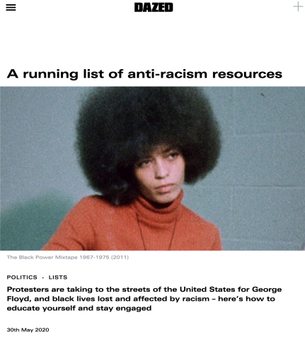 A running list of anti-racism resources